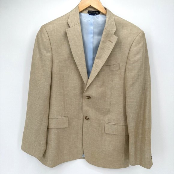 Tommy Hilfiger Other - Tommy Hilfiger Men's Blazer Jacket Linen Blend Size 38 Short